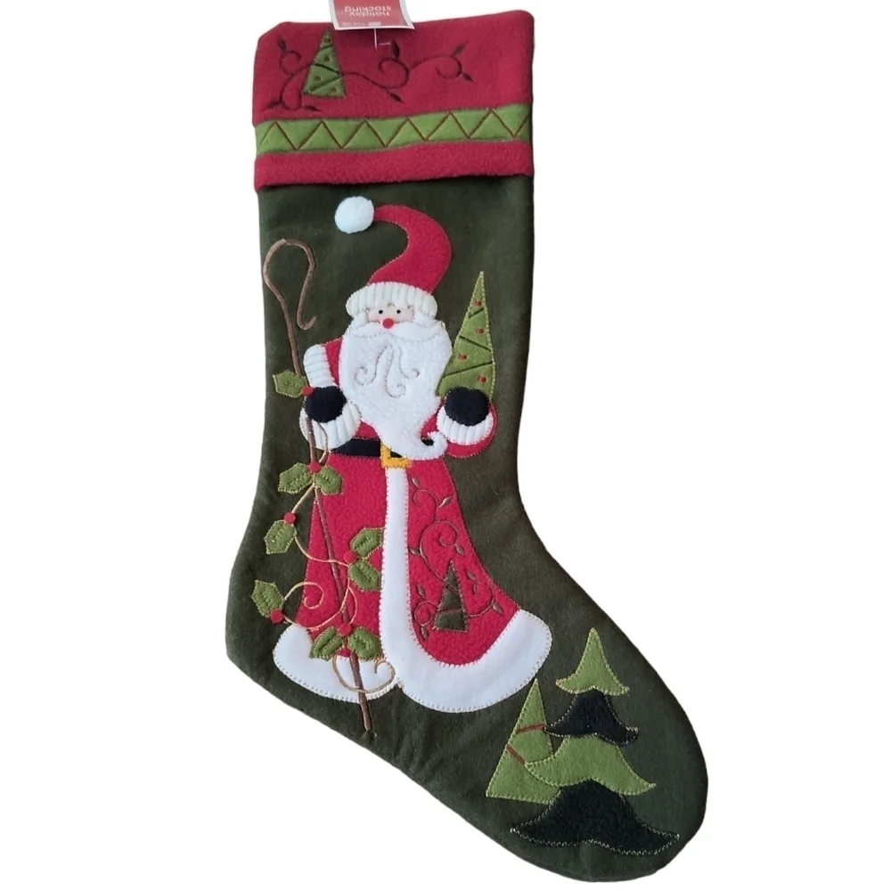 NWT Santa Appliqued 20